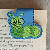 Embroidered Bookworm Magnetic Bookmark, Book Lover Gift