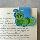 Embroidered Bookworm Magnetic Bookmark, Book Lover Gift