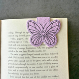 Embroidered Butterfly Magnetic Bookmark, Book Lover Gift
