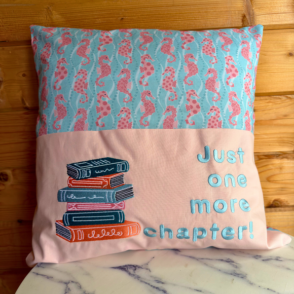 Seahorse Story Book Cushion