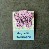 Embroidered Butterfly Magnetic Bookmark, Book Lover Gift