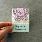 Embroidered Butterfly Magnetic Bookmark, Book Lover Gift