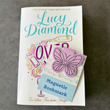 Embroidered Butterfly Magnetic Bookmark, Book Lover Gift