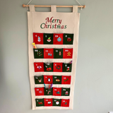 Embroidered Fabric Advent Calendar: Personalised Christmas Countdown