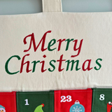Embroidered Fabric Advent Calendar: Personalised Christmas Countdown