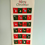 Embroidered Fabric Advent Calendar: Personalised Christmas Countdown
