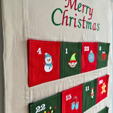 Embroidered Fabric Advent Calendar: Personalised Christmas Countdown