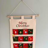 Embroidered Fabric Advent Calendar: Personalised Christmas Countdown