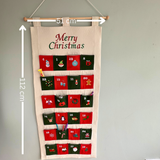 Embroidered Fabric Advent Calendar: Personalised Christmas Countdown