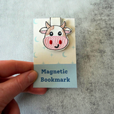 Embroidered Cow Magnetic Bookmark