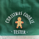 Embroidered Christmas cookie baker or tester jumper