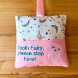 Tooth fairy cushion, shooting star print