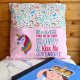 Unicorn Story Book Cushion