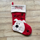 Personalised Dog Christmas Stocking