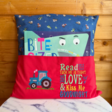 Tractor Story Book Cushion