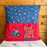Tractor Story Book Cushion