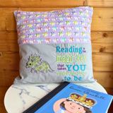 Purple Dinosaur Storybook Cushion