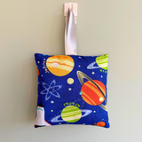 Tooth fairy cushion, space print