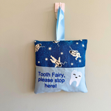 Tooth fairy cushion, astronaut/space print