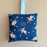 Tooth fairy cushion, astronaut/space print