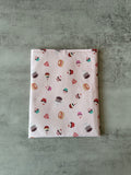 Cupcake Book Sleeve, Fabric Book Cover, Book Pouch or Book Cosy, Reading Gift