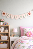 Woodland Name Bunting, Personalised Name Bunting, Nursery Bunting, Personalised Bunting, Name Garland Bunting, Customised Name Banner