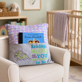 Purple Dinosaur Storybook Cushion