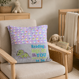 Purple Dinosaur Storybook Cushion