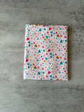 Hearts Book Sleeve, Fabric Book Cover, Book Pouch or Book Cosy, Reading Gift