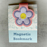 Embroidered Flower Magnetic Bookmark, Book Lover Gift