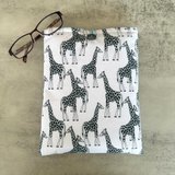 Giraffe Book Sleeve, Fabric Book Sleeve, Book Pouch or Book Cosy, Reading Gift