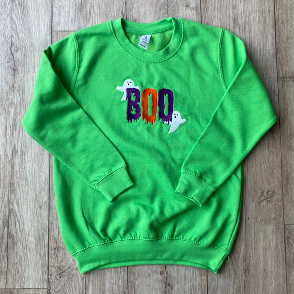 Adult BOO Glow In The Dark Sweatshirt