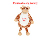 Personalised Giraffe Hot Water Bottle Cover Including Hot Water Bottle