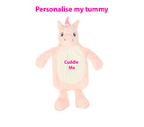 Personalised Unicorn Hot Water Bottle Cover Including Hot Water Bottle