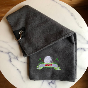 Personalised Microfibre Golf Towel