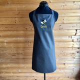 Personalised Grey Apron With Bee