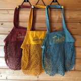 Retro string shopping bags