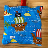 Tooth fairy cushion, pirate print