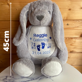 Personalised bunny, perfect newborn baby gift!